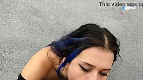 Katty Blake SUCKS And FOLLS Until Receiving CUM In Her Mouth In A PUBLIC Spot