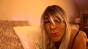 Intense feminization slutty anal BBC riding sissy hole gaping gemstone butt plugs sloppy dee