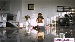 Petite Jane Wilde Hires Babysitter Lilly Bell For Facesitting Session