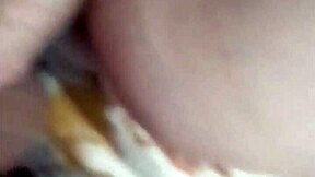 Homemade couple enjoys missionary fucking with big cock cumshot on stockings