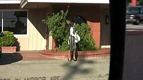 Fucking slutty brunette in intense anal action