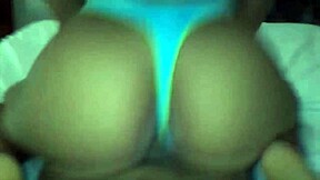 My girlfriend tries to please me with her big ass.