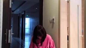 Asian Ladyboy Masturbates Dick, Flashes Woman, Cums!