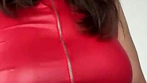 training you into obedience with big tits brunette femdom domination