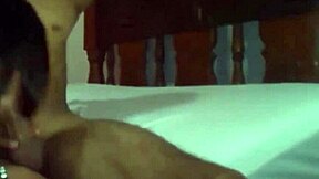 My girlfriend tries to please me with her big ass.