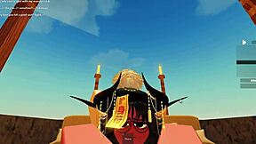 Feeling the thrill of a blowjob outside with RBLX Ultra.