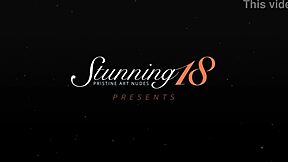 Emili fingers her tiny pussy