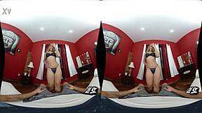 WankzVR tight end receiver featuring AJ Applegate in action