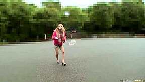 I Met Small Tits Girl Saki Oshiro at the Pool