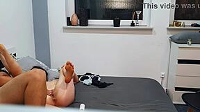 Angry girl rides man in amazon position they didnt end it