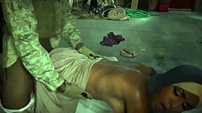 arab teen drops that ass booty at the 23km point outside base 😍