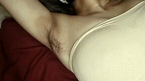 LOOK at this SEXY village girl with HAIRY armpits and BIG tits!