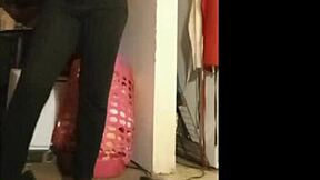 Short Bbw Milf Oils Her Fat Body Solo on Webcam, Teasing Undressing Wet Sexy Clothes Ripped