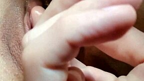 Close up view of pussy licking leading to real woman's orgasm