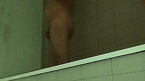 delicious guy shaving his big dick in front of you