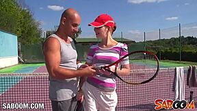 young euro redhead in training fuck