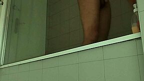 delicious guy shaving his big dick in front of you