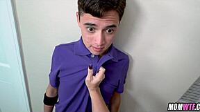 Huge Tit Blonde Cougar Takes Control In Amateur Action