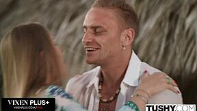 tushy anal-loving yoga babe fills tight ass in debut