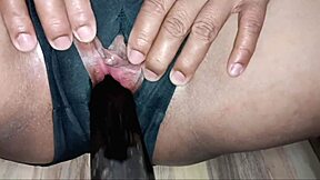 Amateur couple fucks hard and cums inside each other!