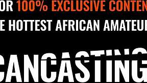 big natural tits african hottie strips for the casting boss