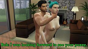 Cheating Wife In Double Trouble With Husband's Coworker And Hidden Fuck