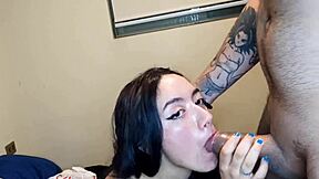 cum on roommate's face after party, or save it for later?