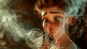 Intense addiction to milk from lactating boobs and tits