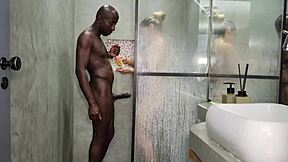 did i fuck the guy with giant cock in shower? lots of ass!