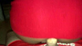 Stepfather gives milk to my pussy while watching a movie