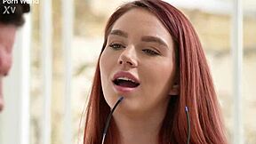 Leya Desantis Boldly Tempts Daddy's Staff Into Intense DP Session