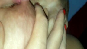 Can My Wife's Big Natural Tits Really Satisfy Him Like This?