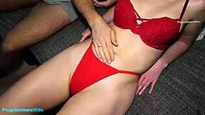 hard missionary fuck with lube on big tits beauty until cum on belly