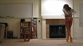 Rachel st clair feels handcuff bondage on her booty