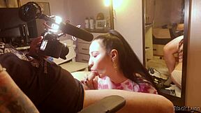 Bts - vape and blowjob from stunning cocksucker black lynn