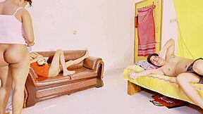 uttaran20 - 2 girl blowjob from milf and teen 18+ threesome sex