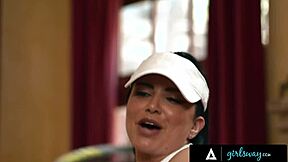 Can Desperate MILF Romi Rain Teach Stepbae Kimmy Kimm More Than Tennis?