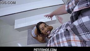 Petite Ebony Latina Sarah Lace Interracial Sex