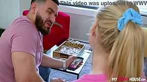 Not So Subtle Stepsis Jenna Fireworks Sucks and Rides Big Cock