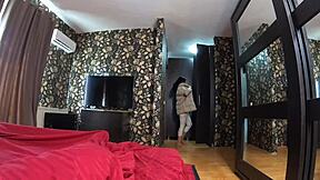 Milfycalla Worships Ass and Balls in Yoga Pants Cameltoe Before Cumshots on Downjackets