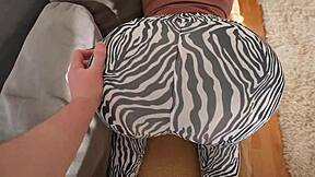 Step Sister Flaunts Big Ass In Leggings For Rough Sex!