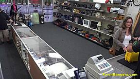 Busty French babe stuffed by American cock in hidden cam casting.