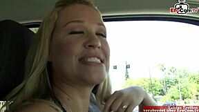 blonde slut with natural tits gets picked up by a massive bbc