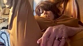 Does this fine-ass tranny love taking a big dildo in her ass?