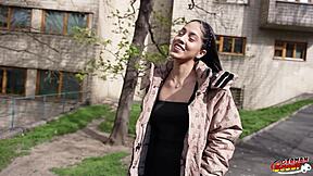 german scout - skinny latina teen helen star pick up for hard casting fuck in berlin