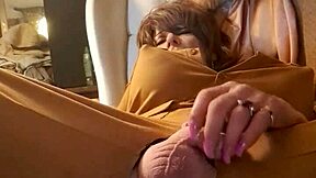 Does this fine-ass tranny love taking a big dildo in her ass?