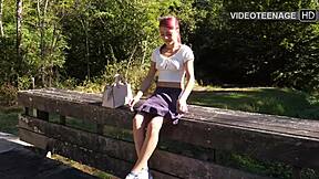 cute 18 years old girl does her first porn interview