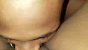 ebony beauty's pussy gets devoured in contrasting feast