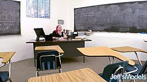 sexy fat tutor sara star bangs her hung black student