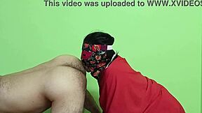 Black Indian Housewife Sucks Anus Gently